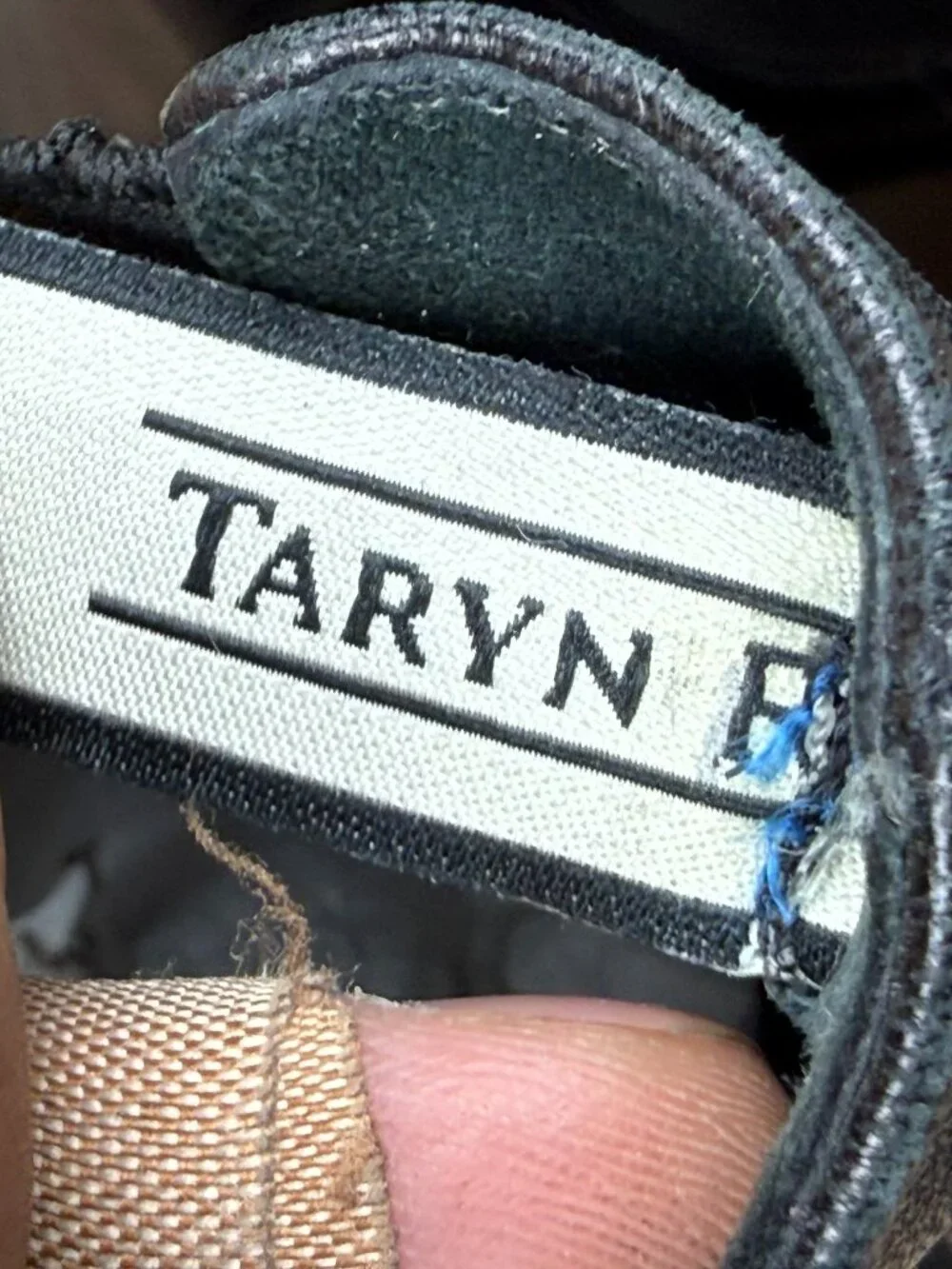 Taryn Rose Black Leather Chelsea Wedge Ankle Boot Women US 5 EU 35 Made In Italy